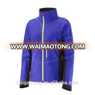 RYH968 Reasonable Price Purple Stand Collar Winter Softshell Jacket Women